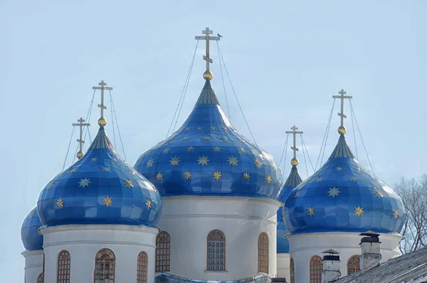 Cathédrale au monastère Saint-Georges, Novgorod le Grand, Russie — Photo