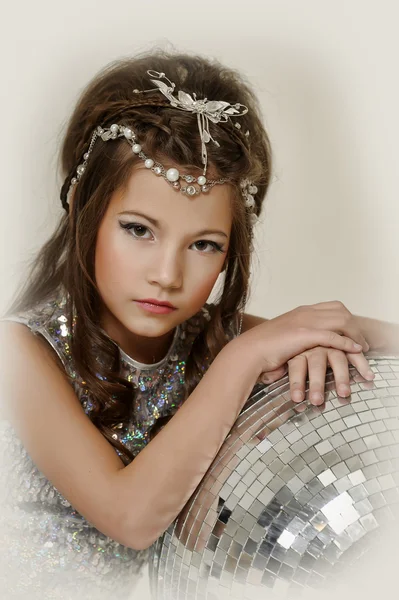 Silver girl — Stock Photo, Image