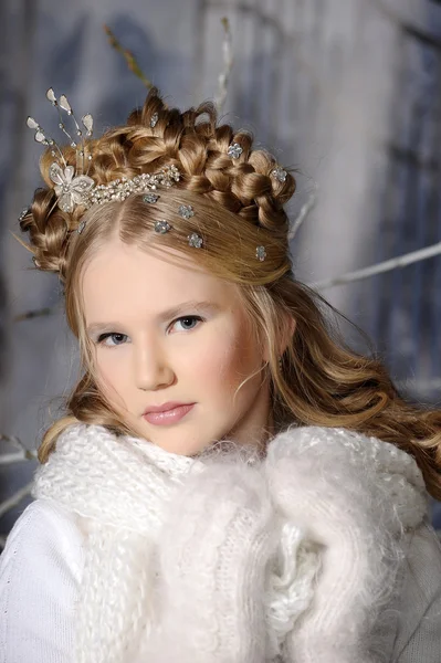 Vinter princess — Stockfoto