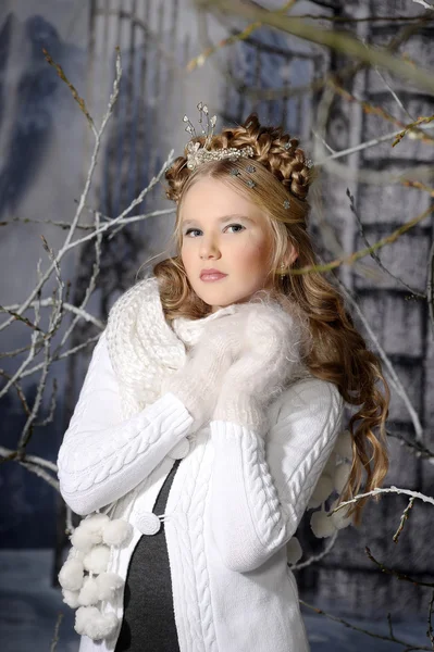 Vinter princess — Stockfoto