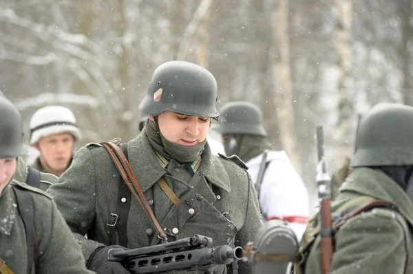 Reconstruction of the Second World War — Stock Photo, Image