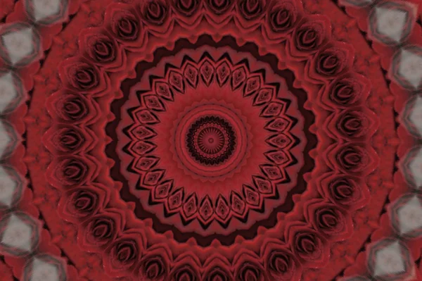 Красный круглый орнамент — стоковое фото