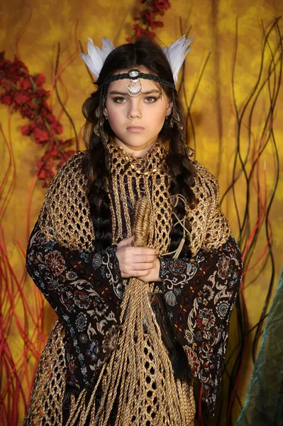Американських індіанців дівчинка — стокове фото