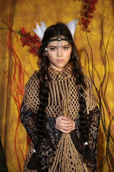 American Indian girl — Stock Photo, Image