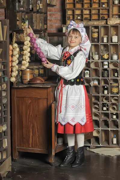 의상에서 폴란드어 여자 — 스톡 사진