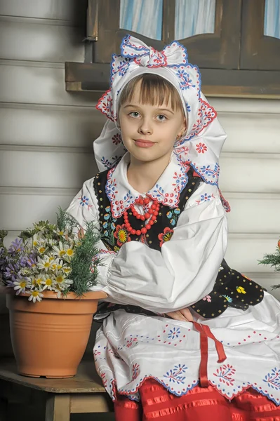 Chica polaca en traje — Foto de Stock