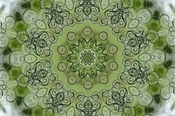 緑の円形のパターン — ストック写真
