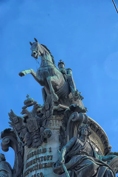 Standbeeld van nicholas 1, keizer van Rusland — Stockfoto