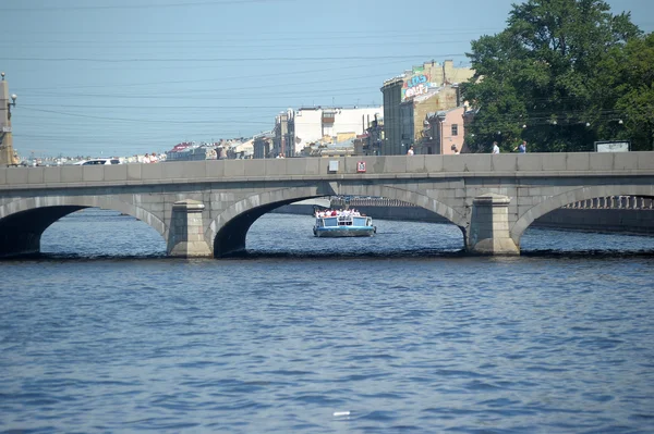 Landscape of fontanka river, petersburg — Stock Photo, Image