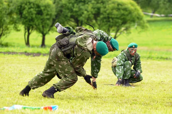Ρώσοι στρατιώτες στις ασκήσεις επίδειξης — Φωτογραφία Αρχείου