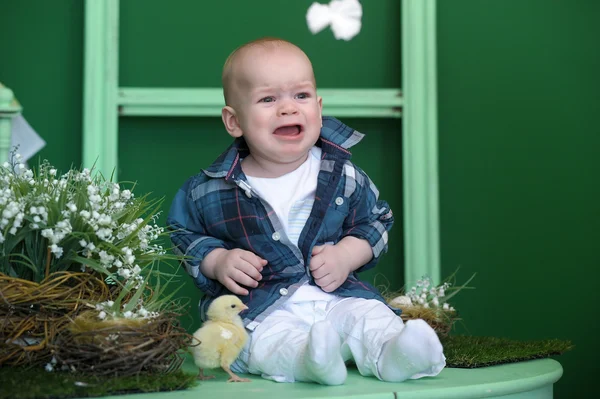 Πορτρέτο του ένα αξιολάτρευτο μωρό χαριτωμένο — Φωτογραφία Αρχείου