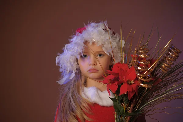 Noel bir kadın portresi — Stok fotoğraf