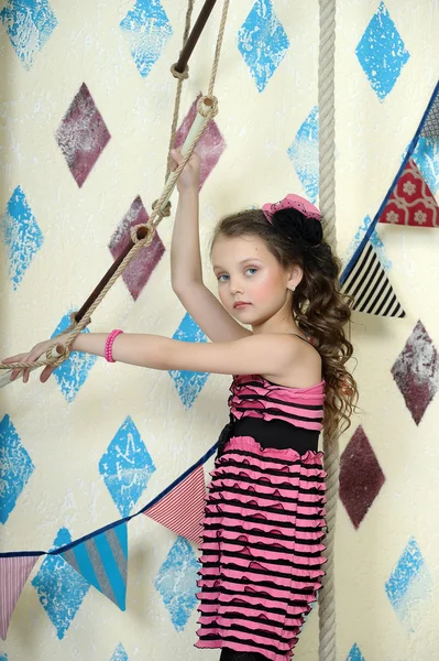 Retrato de una pequeña actriz de circo —  Fotos de Stock