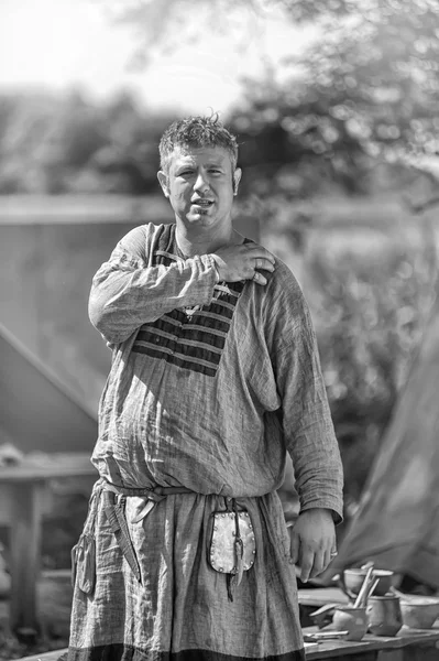 Les gens dans la reconstruction des événements historiques — Photo