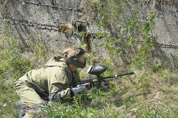 Paintball player — Stock Photo, Image