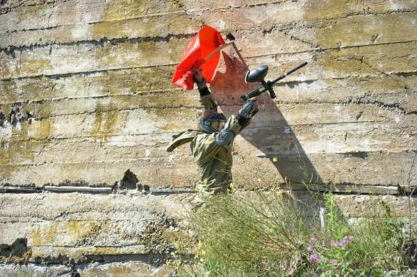 Paintball hráč — Stock fotografie