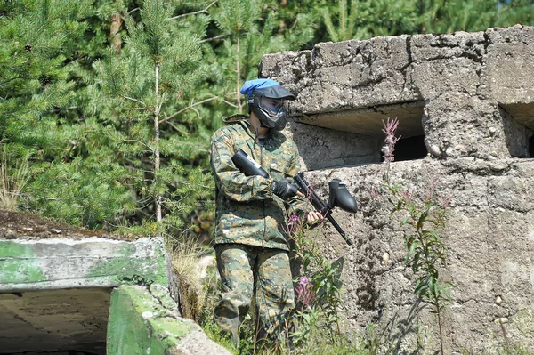 Paintball jugador — Foto de Stock