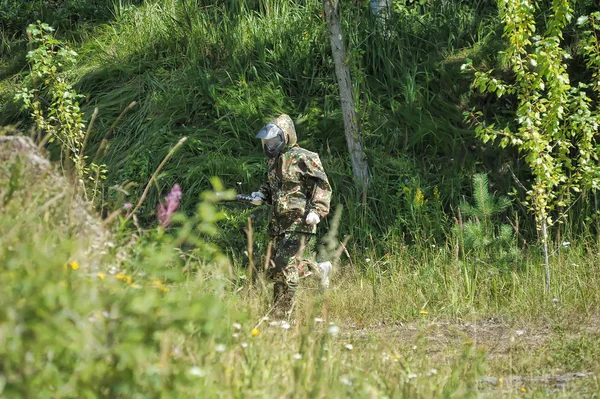 Paintball jugador — Foto de Stock