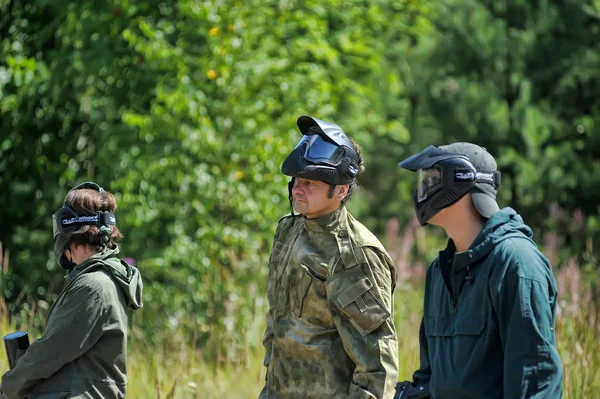 Paintball Jogadores — Fotografia de Stock