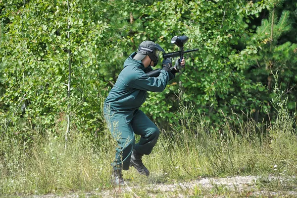 Paintball hráč — Stock fotografie