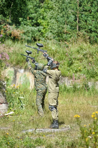 Paintballspieler — Stockfoto