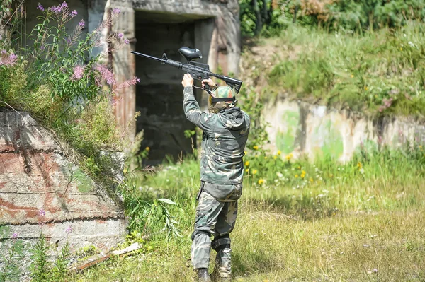 Paintball-Spieler — Stockfoto