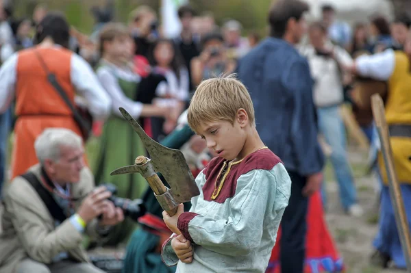 中世の文化"ヴィボルグ雷祭" — ストック写真