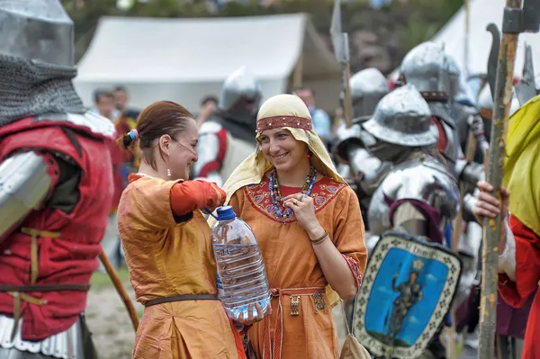 Festival středověké kultury "vyborg thunder" — Stock fotografie