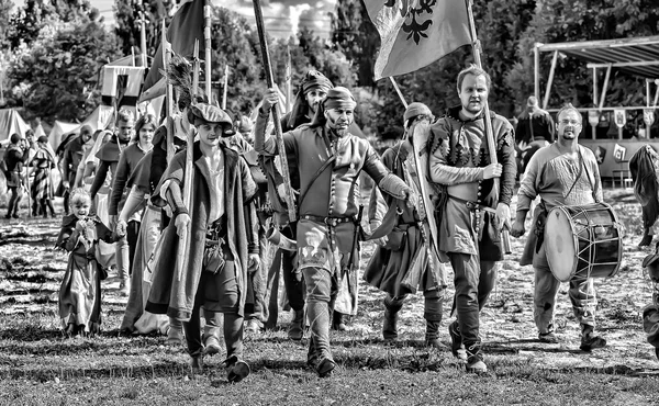 Festival den första huvudstaden av Ryssland i den gamla ladoga. — Stockfoto