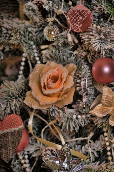 Jul bakgrund i retrostil — Stockfoto