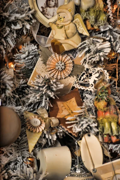 レトロなスタイルのクリスマス背景 — ストック写真