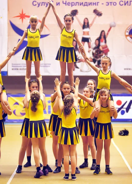 Cheerleading Championship Azione — Foto Stock