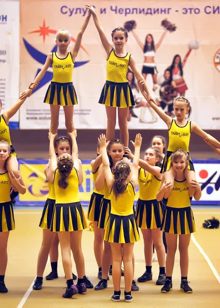 Cheerleading Championship Azione — Foto Stock