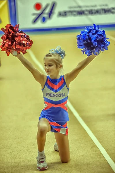 Cheerleading Championship Action — Stock Photo, Image