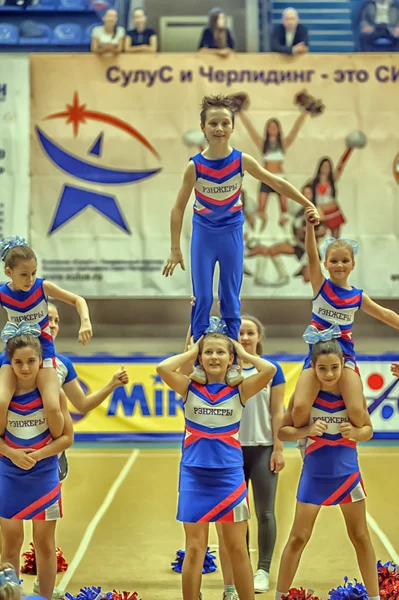 Cheerleading Championship Azione — Foto Stock
