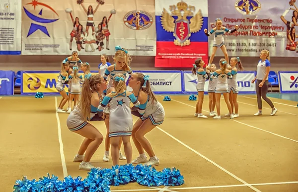 Akcja Mistrzostwa cheerleaderek — Zdjęcie stockowe