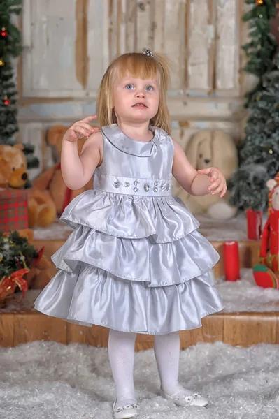 Conte de Noël avec une fille — Photo