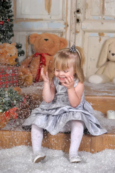 Christmas tale with a girl — Stock Photo, Image