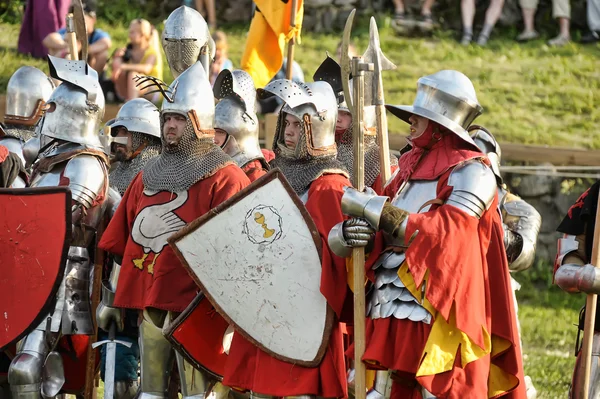 Menschen beim jährlichen internationalen Festival der Militärgeschichte — Stockfoto