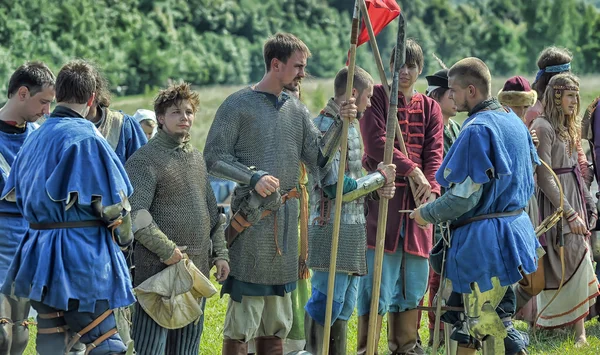 People at Annual International Festival of Military History — Stock Photo, Image