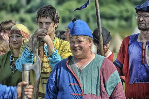 People at Annual International Festival of Military History — Stock Photo, Image