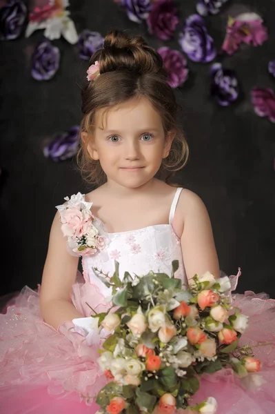 Vintage Portrait von Mädchen — Stockfoto