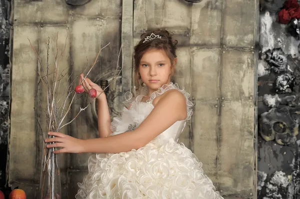 Vintage portrait of girl — Stock Photo, Image