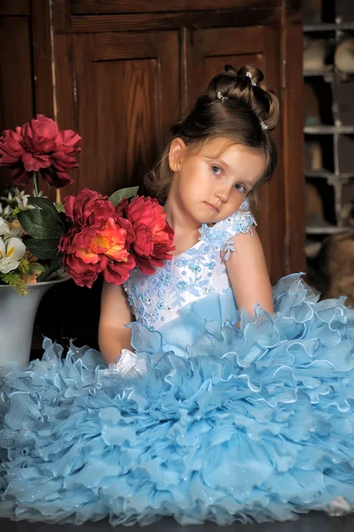 Vintage portrait of girl — Stock Photo, Image