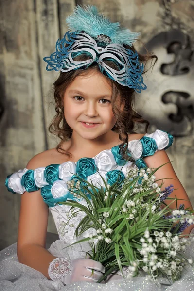 Retrato vintage de niña — Foto de Stock