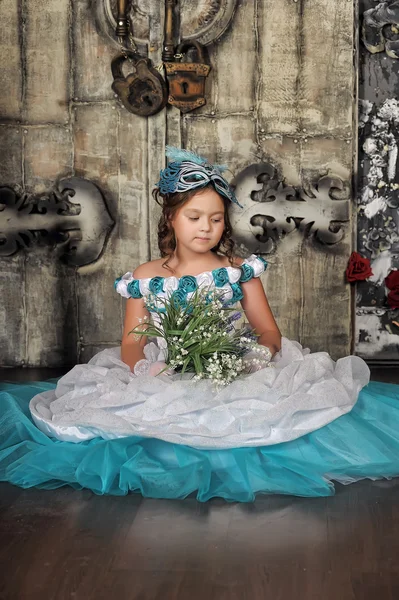 Retrato vintage de niña — Foto de Stock