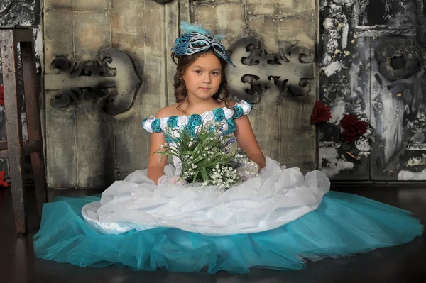 Retrato vintage de niña — Foto de Stock