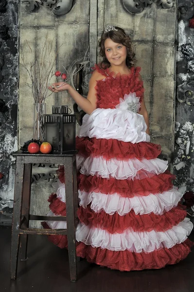 Vintage portrait of girl — Stock Photo, Image