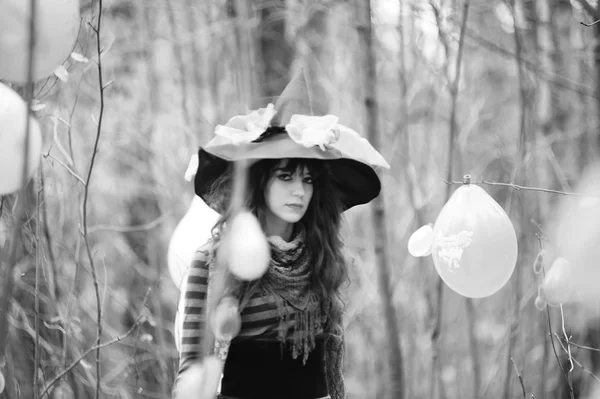 Witch in the forest — Stock Photo, Image