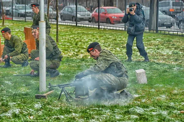 Εμφάνιση του το σώμα των Πεζοναυτών — Φωτογραφία Αρχείου